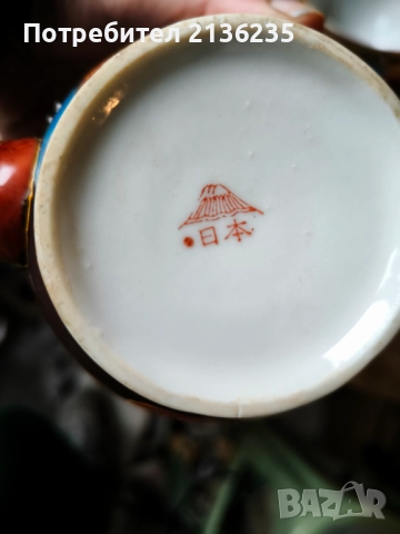 Японски порцеланов комплект – Satsuma , снимка 7 - Антикварни и старинни предмети - 51972671