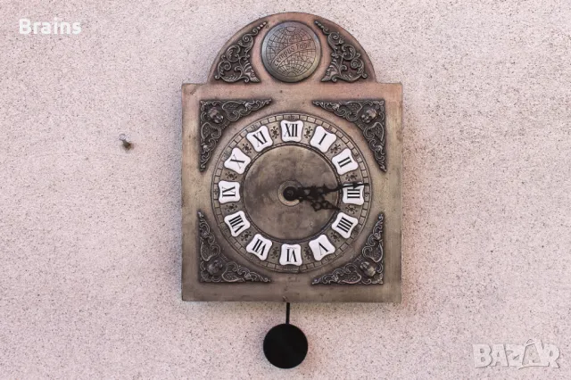 Стенен Часовник TEMPUS FUGIT С Махало Кварцов, снимка 3 - Стенни часовници - 47750521