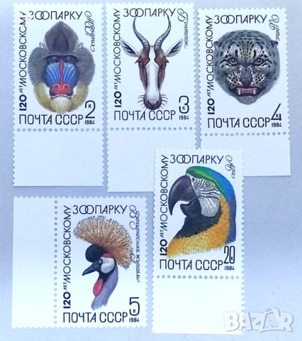 СССР, 1984 г. - пълна серия чисти марки, животни, 3*1, снимка 1 - Филателия - 38038262