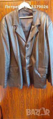 Кожено яке от естествена кожа,с копчета, снимка 1