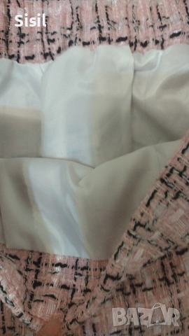 Елегантен комплект пола със късо сако розов цвят , снимка 4 - Комплекти - 52863743