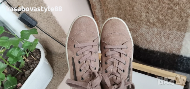 Боти Gabor Естествен велур 36.5н., снимка 4 - Дамски боти - 52281312