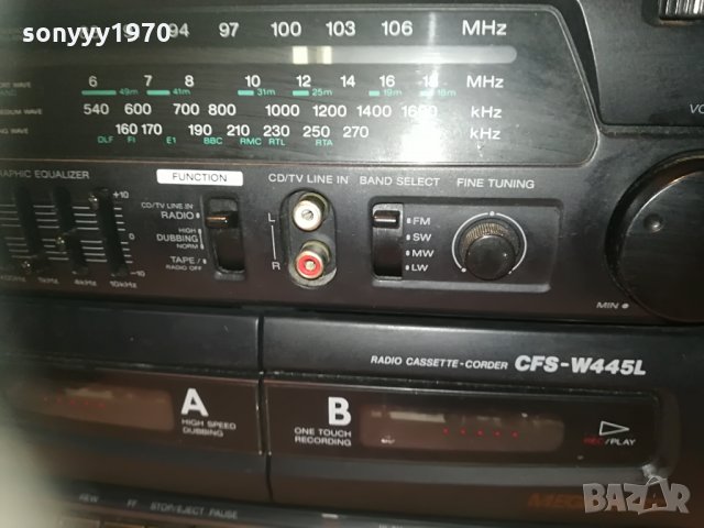 sony cfs-w445l with aux 2305211933, снимка 11 - Аудиосистеми - 32974988