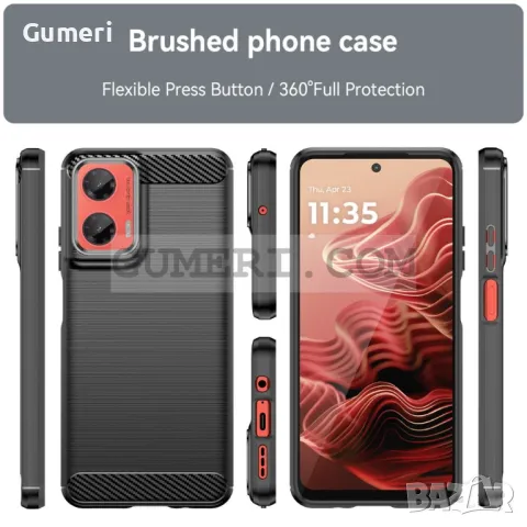 Гръб "Карбон Шарк" за Motorola Moto G35, снимка 5 - Калъфи, кейсове - 48433548