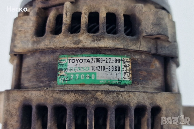 Алтернатор Генератор Тойота Рав4 Корола Версо Авенсис 2.0 Toyota Rav4 Corolla Verso Avensis 2.0 D4D, снимка 3 - Части - 52429706