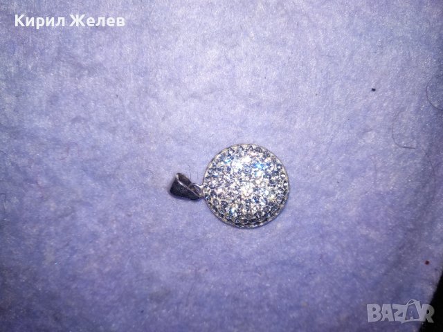 ИЗИСКАН СРЕБЪРЕН МЕДАЛЬОН СРЕБРО 925 с БЯЛ ЕМАЙЛ и КРИСТАЛЧЕТА 36407, снимка 16 - Колиета, медальони, синджири - 39547791