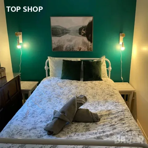 SENFAY индустриална ретро лампа с ключ и щепсел нощна лампа от дърво и метал е27, снимка 6 - Лампи за стена - 49093030