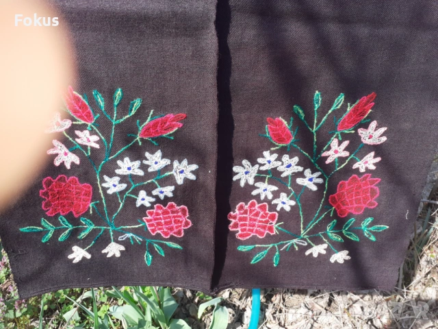 Стара автентична голяма фъкана престилка за носия, снимка 5 - Антикварни и старинни предмети - 53280004