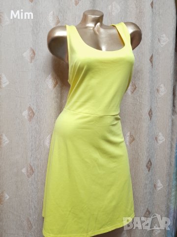 Н&М XL Лимонена жълта рокля , снимка 4 - Рокли - 40296974
