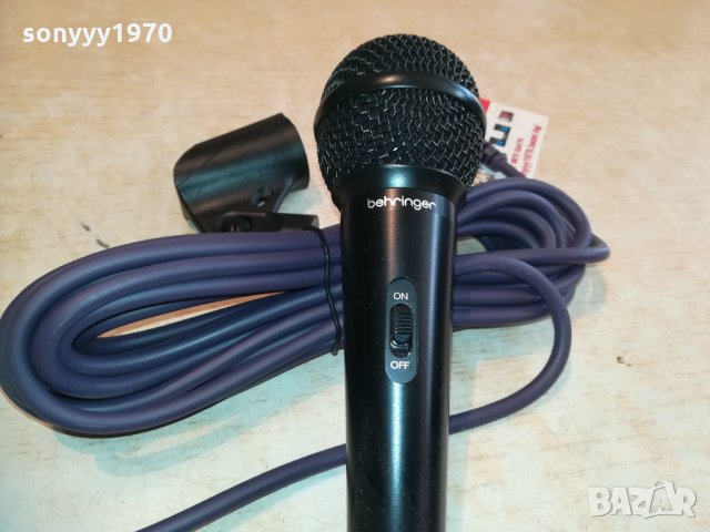 behringer microphone+кабел и държач 2403211645, снимка 5 - Микрофони - 32288934