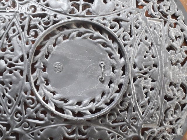 Немска метална декоративна чиния за стена Buderus 1731, снимка 9 - Декорация за дома - 32861256