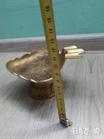 бароков пепелник,месинг, снимка 2 - Други ценни предмети - 40133049