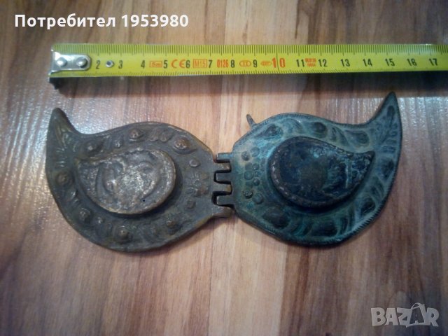 Стари бронзови пафти, снимка 1 - Антикварни и старинни предмети - 27373096