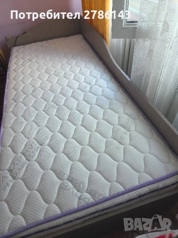 Единично легло с матрак, снимка 4 - Спални и легла - 51402908