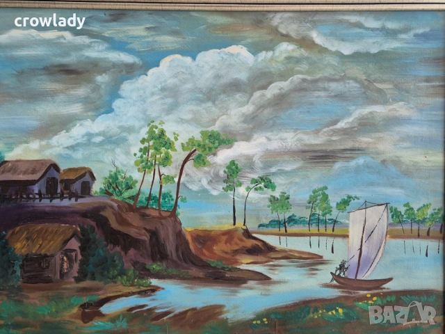 Красив голям екзотичен морски пейзаж Картина Мираж , снимка 2 - Картини - 53414898