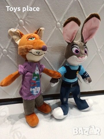 Нови Плюшена играчка Зоотрополис Полицай Джуди Хопс лисицата Ник Уайлд, снимка 3 - Плюшени играчки - 53474365