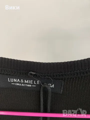 Нов черен топ размер S/М, снимка 8 - Потници - 49507664