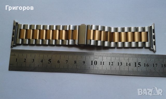 Стоманена верижка за смарт часовник Apple Watch -нова 35 мм , снимка 2 - Каишки за часовници - 36759870