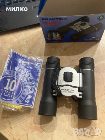 Бинокъл Praktika cn 10x25dcf, снимка 2 - Екипировка - 51725452