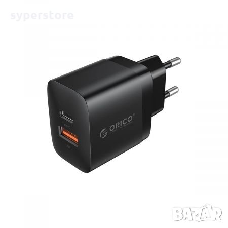 Зарядно за телефон, таблет Два-USB изхода 20W Orico PV20-1U1C-EU Без кабел
