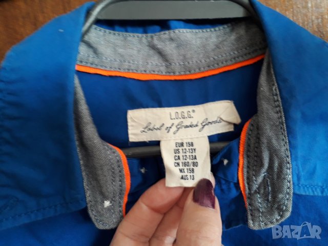 Юношеска риза дълъг ръкав за ръст S или 158-160 см, снимка 4 - Ризи - 28554328