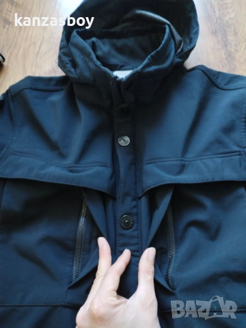 Stone Island 2014 Navy High Neck Soft Shell Jacket - мъжко софтшел яке Л, снимка 8 - Якета - 52850152