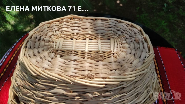 Кошница и панер плетени от ратан, снимка 7 - Градински мебели, декорация  - 50652904