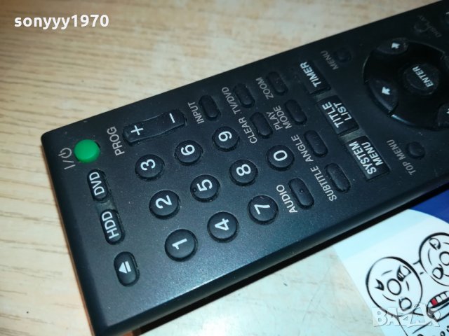 ПРОДАДЕНО-SOLD OUT SONY RMT-D249P-HDD/DVD REMOTE, снимка 13 - Дистанционни - 28665205