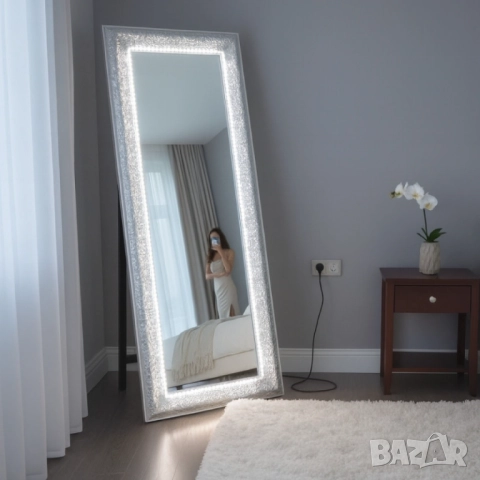 Луксозно огледало с LED осветление, снимка 7 - Други стоки за дома - 51853179