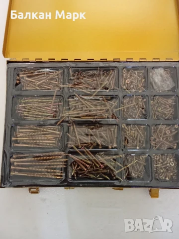 Метален Органайзер с комплект винтове за дърво Rocket Bois & Agglo – 1000 бр. – с връх тип 17, снимка 7 - Железария - 50819036