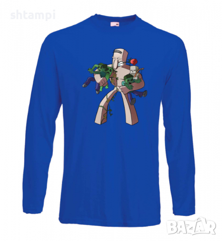 Мъжка тениска Iron Golem,Minecraft,Игра,Забавление,подарък,Изненада,Рожден Ден., снимка 3 - Тениски - 36494941