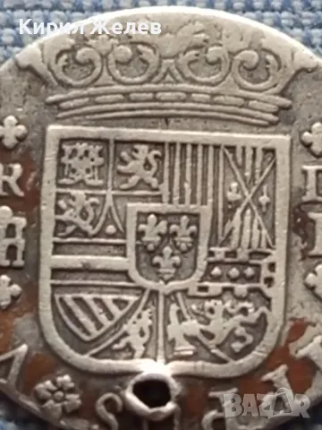 Сребърна монета 2 реала 1723г. Испания Филип пети Сеговя 49537, снимка 6 - Нумизматика и бонистика - 48678403