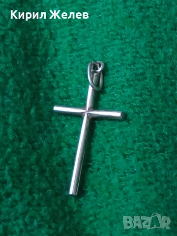Старо сребърно кръстче 50878, снимка 4 - Колиета, медальони, синджири - 52359536
