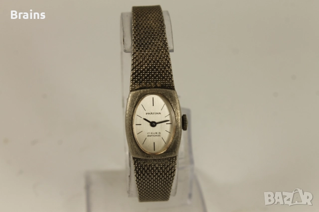 1960's PRATINA Дамски Сребърен Часовник Швейцарски, снимка 2 - Дамски - 51745418