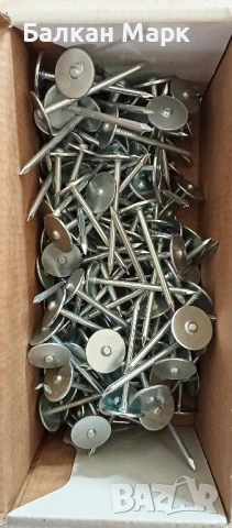 Пирони, гвоздеи 3,1×50 mm – пирони с широка шайбовидна глава (DIN 1144),за ПДЧ,OSB, шперплат , снимка 1