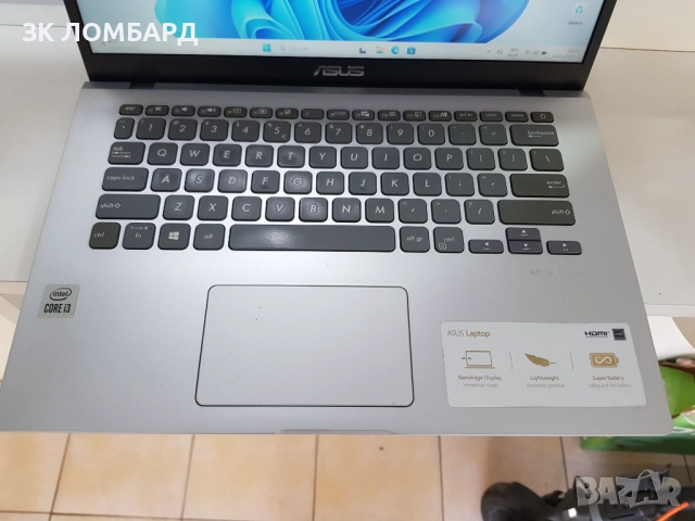 Лаптоп Asus VivoBook X409F, Intel Core i3, 8GB DDR4, 512GB SSD, снимка 5 - Лаптопи за дома - 52077144