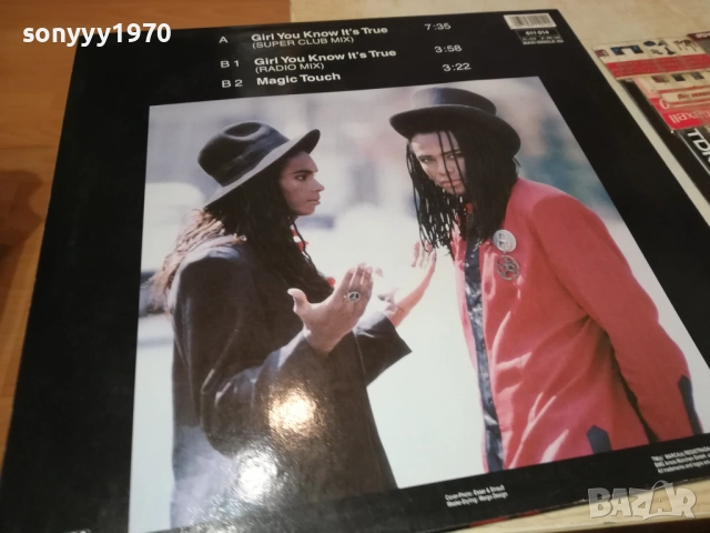 MILLI VANILLI-ПЛОЧА ОТ АНГЛИЯ 2508251844, снимка 3 - Грамофонни плочи - 51486940