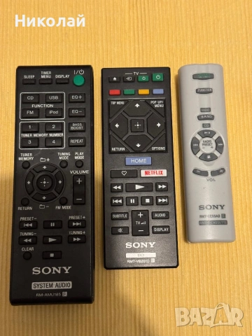 SONY -АУДИО/ВИДЕО/ДВД ДИСТАНЦИОННИ, снимка 6 - Ресийвъри, усилватели, смесителни пултове - 28070365