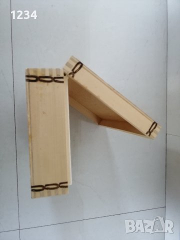 Дървена кутия 23.5 х 13.5 h 6 см. , снимка 3 - Други стоки за дома - 37551325