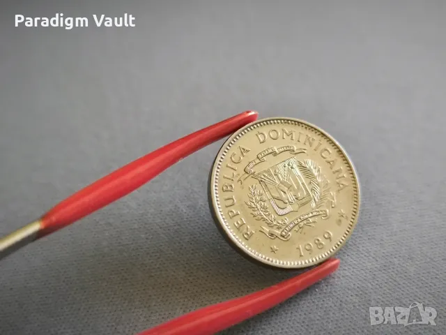 Mонета - Доминикана - 5 центавос | 1989г., снимка 2 - Нумизматика и бонистика - 48837536