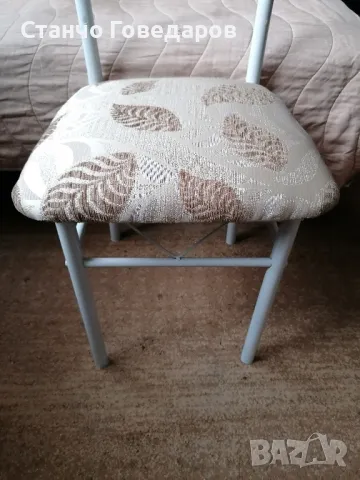ТРЪБЕН СТОЛ С ТАПИЦИРАНА СЕДАЛКА, ЛЕК, ЗДРАВ И УДОБЕН , снимка 2 - Столове - 48363917