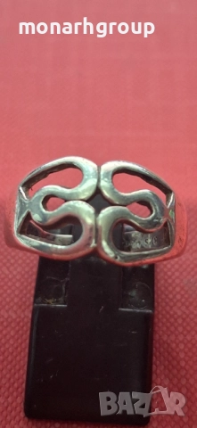 Сребърен пръстен, снимка 2 - Пръстени - 52656307