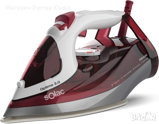 НОВА Парна Ютия Solac Optima 3.0 с Гаранция, снимка 3 - Ютии - 51964295