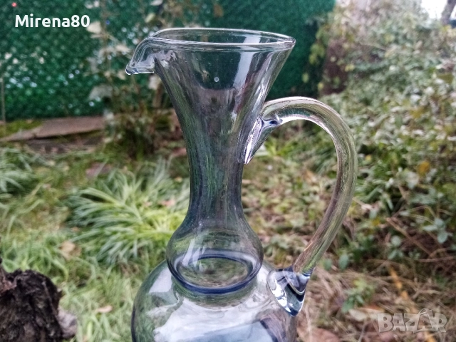 Винтидж съд духано стъкло, снимка 2 - Антикварни и старинни предмети - 52958427