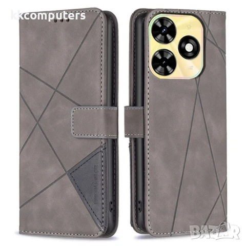 TECNO Spark Go 2024 4G / Spark 20 / Spark 20C / Pop 8 BINFEN COLOR Magnetic Wallet Калъф и Протектор, снимка 6 - Калъфи, кейсове - 50952394