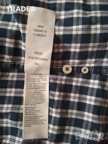 Abercrombie & Fitch, мъжка спортна риза, 100% памук, снимка 15 - Ризи - 19397617