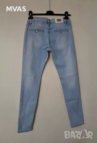 Нови дамски дънки светло сини , снимка 2 - Дънки - 49865036