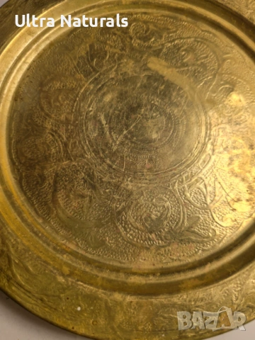 Винтидж чиния с орнаменти 19см Декоративна, снимка 4 - Антикварни и старинни предмети - 53576366