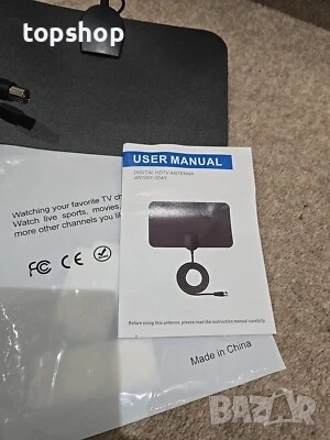 Нова ТВ Цифрова HD HDTV антена Вътрешна антена AN1001-004R  TV Digital HD HDTV Antenna Indoor Aerial, снимка 2 - Части и Платки - 52373082