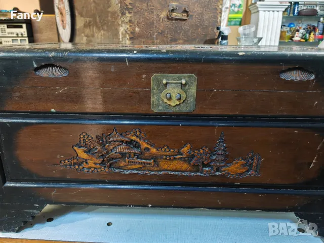 Стар китайски скрин от сандалово дърво, снимка 7 - Антикварни и старинни предмети - 49794976